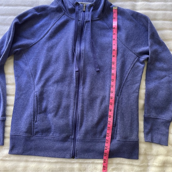 2 Tek Gear Women’s Front Zip Hoodies Sz XL Light Blue and Navy Blue - Picture 8 of 16